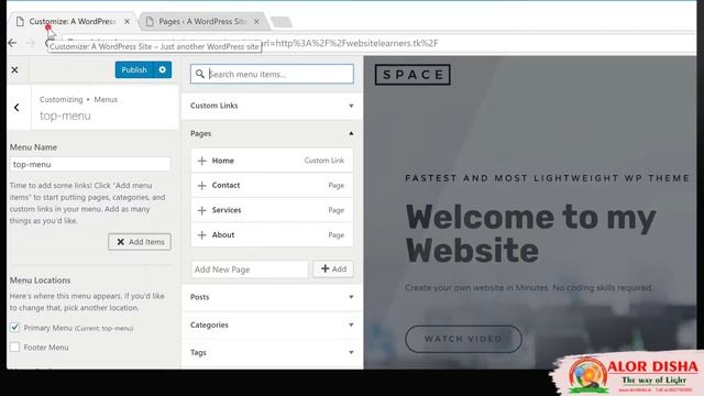 How to Add Manu&Drop-Down menu in Website with WordPress/Class 3 (easy English) смотреть онлайн