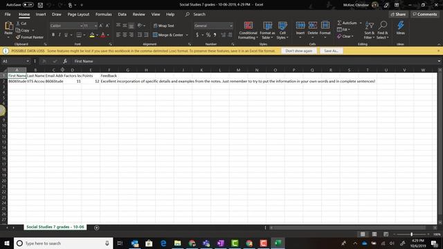 Exporting Marks from Teams in Excel Spreadsheets смотреть онлайн