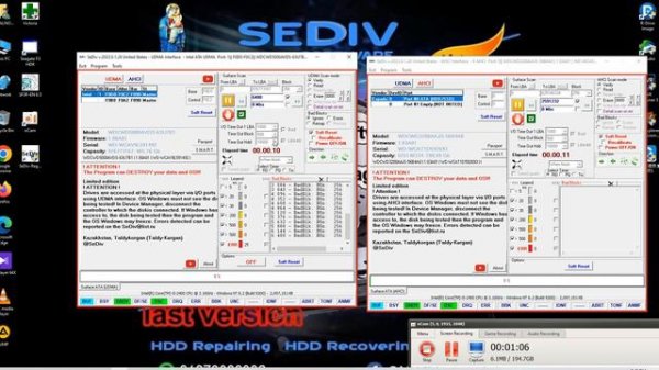 SeDiv-Regen2023-26 SEDIV HDD TEST IDE & AHCI MODE TESTING
