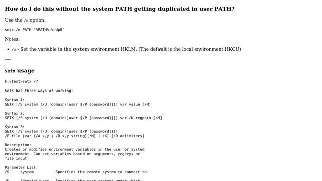 Using setx to append to user PATH (2 Solutions!!) смотреть онлайн