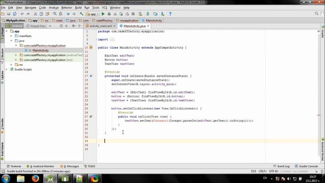 Develop simple Fibonacci Calculator in Android Studio смотреть онлайн