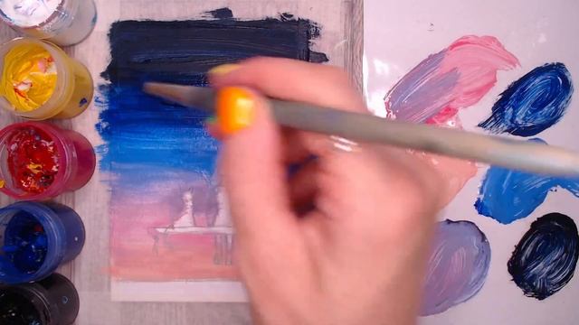 Как нарисовать девочку и кота на качелях смотреть онлайн