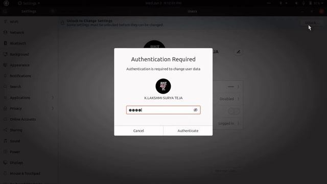 HOW TO CHANGE LOCKSCREEN PASSWORD IN UBUNTU-LEARN WITH SURYA-SURYA TEJA смотреть онлайн
