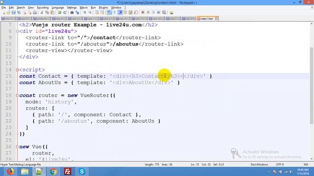 Introduction To Vue Router With vue router Example and Demo смотреть онлайн