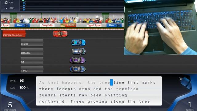 NitroType 190 WPM+ Compilation (HANDCAM) (Dvorak typing) смотреть онлайн