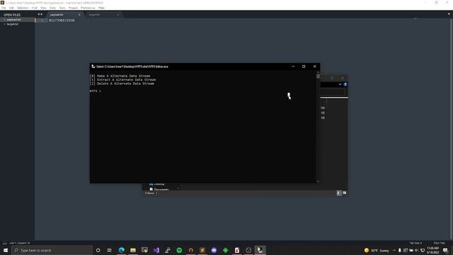 Alternate Data Stream Editor In Python смотреть онлайн