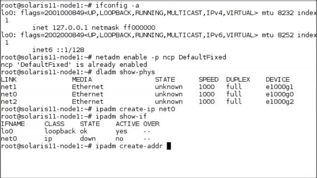Manual / Static IP Address Configuration Solaris 11 смотреть онлайн