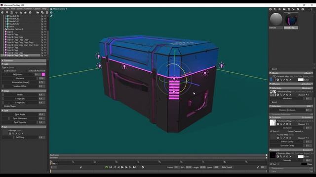 Sci-fi Crate FULL TUTORIAL For Beginners | Rendering In Marmoset Toolbag 3 - PT.6