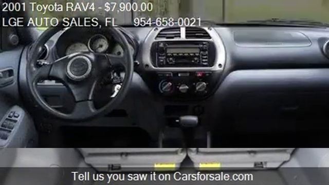 2001 Toyota RAV4 Base 4WD 4dr SUV for sale in Wilton Manors, смотреть онлайн
