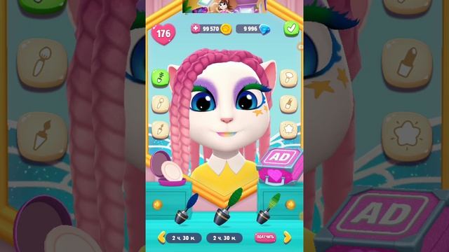 Моя говорящая Анджела 2 ? 100 000 АЛМАЗОВ Бонус ? My talking Angela 2 Bonus Gameplay Android Update смотреть онлайн