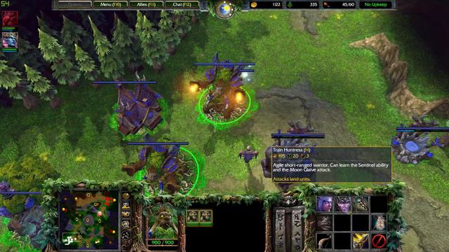 Warcraft III Reforged 1v1 NE VS NE With Enchanted Graphics Mod смотреть онлайн