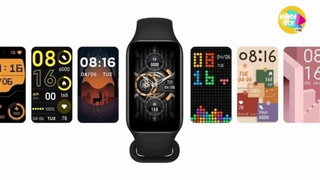 Lancement de la montre Xiaomi Smart Band 8 Active avec un écran rectangulaire смотреть онлайн
