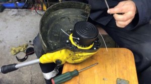 Электрокоса, электротриммер Huter GET 600 замена головки с леской.