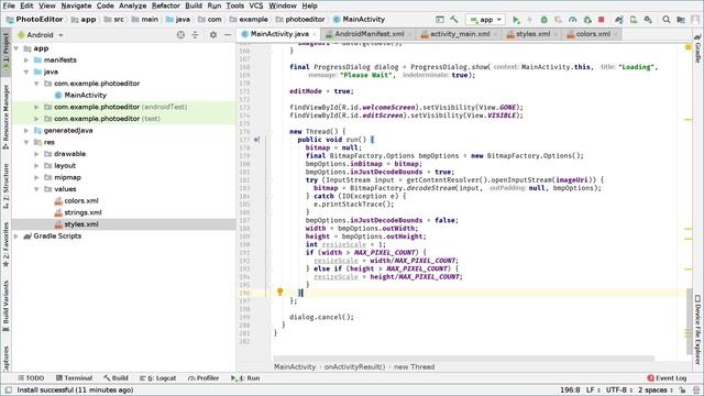 4 Receiving image from gallery or camera, reading image into a bitmap смотреть онлайн