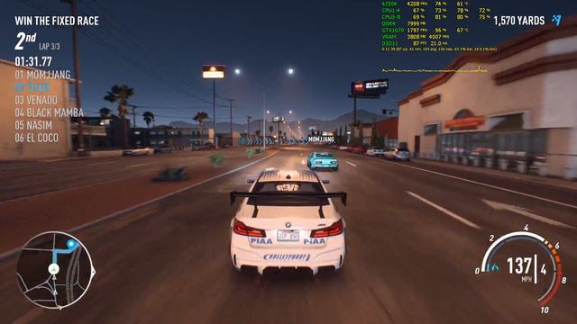 Need For Speed Payback - Ultra FPS TEST - GTX 1070 + i7-6700k 1080p смотреть онлайн