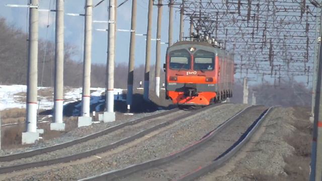 Электропоезд ЭД9М-0186 Поезд 6408 Воронеж-1 — Лиски смотреть онлайн