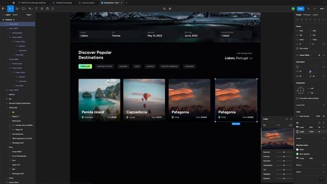 Figma Tutorial: Design a Travel Booking Flow - Part 1 смотреть онлайн