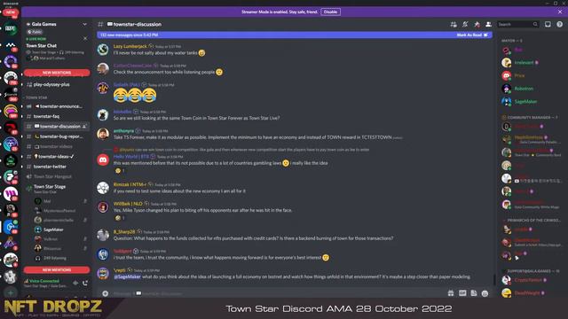 Town Star: AMA Discord 28th October 2022 смотреть онлайн