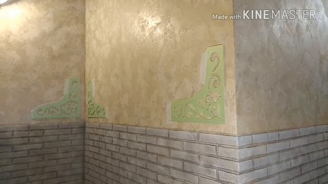 Трафарет для интерьера. Шпаклевка по трафарету. смотреть онлайн