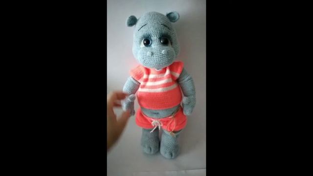 вязанная игрушка,бегемотик смотреть онлайн