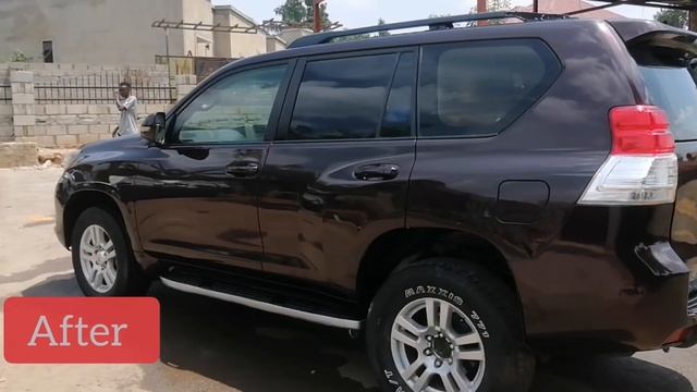 Spraying and Ceramic Coating A Toyota Prado Tx model 2014. Paint is protected from fading. смотреть онлайн