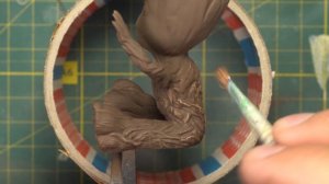 Baby Groot. Обработка фигурки после 3D печати. Anycubic Photon S