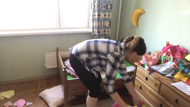 УБОРКА В ДЕТСКОЙ?КАК ПРОХОДИТ НАШЕ УТРО? смотреть онлайн