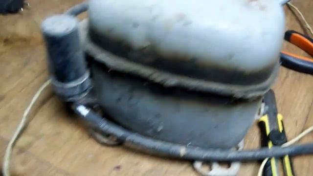 Компрессор из мотора холодильника