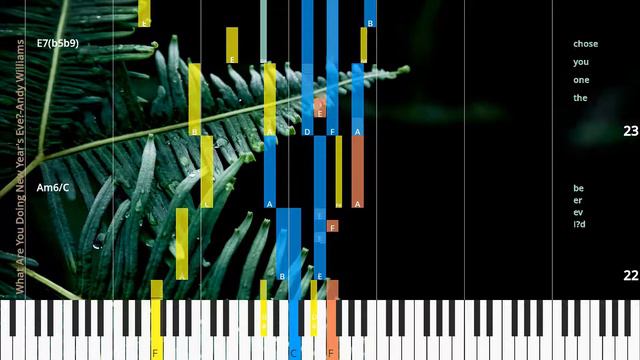 🎹What Are You Doing New Year's Eve?, Chord & Lyrics, Synthesia Piano смотреть онлайн