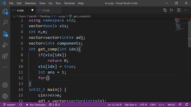 Connected Components | C++ Placement Course | Lecture 34.9 смотреть онлайн