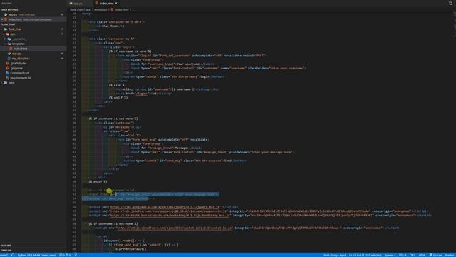 Пишем чат на Flask + SocketIO