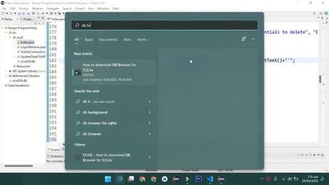 How to Delete Data from JTable with SQLite DB in Java Eclipse IDE - Bisaya Programming смотреть онлайн