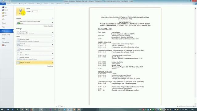Print Berkas 1 Lembar 2 halaman di Ms Word, Excel, Powerpoint, PDF, Photoshop, dll смотреть онлайн