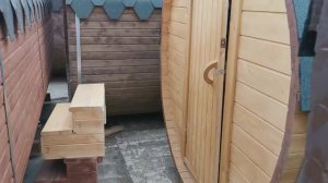 #ОБЗОР #Баня-бочка 2 метра