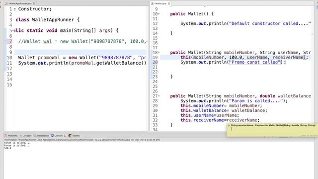 Constructor chaining in java and Constructor overloading in java (Java Tutorial) смотреть онлайн
