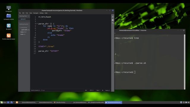 Recursive Bash script to parse folders смотреть онлайн
