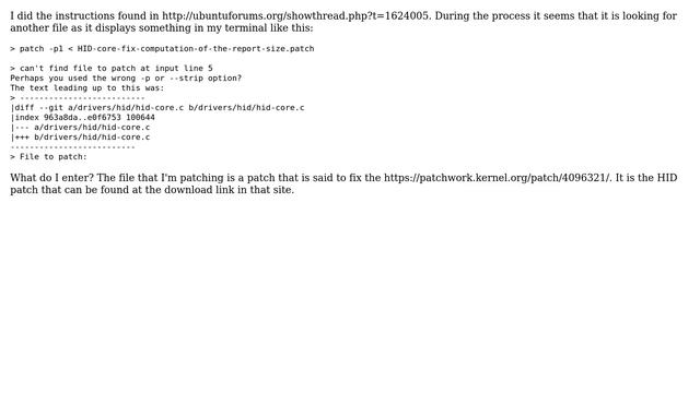 Ubuntu: How to use a .patch file? смотреть онлайн