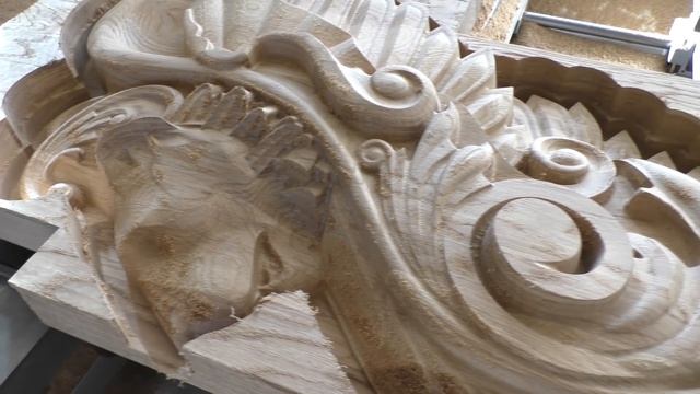 Amazing wooden Lion with CNC. Заходной столб лев на ЧПУ смотреть онлайн
