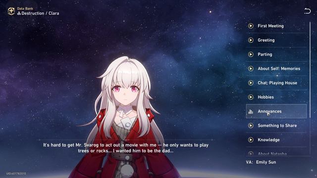 CLARA VOICE LINES ENGLISH - HONKAI STAR RAIL смотреть онлайн