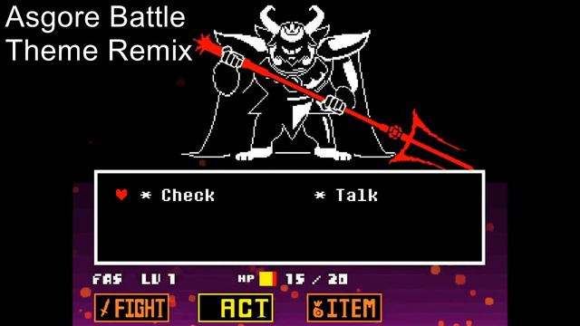 Asgore Battle Theme Remix - Julio Tovar [Asgore Boss Fight Video]