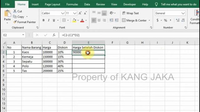 Cara Menghitung Diskon di Microsoft Excel смотреть онлайн