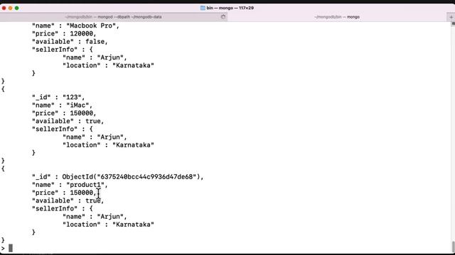 MongoDB Tutorial For Beginners | Insert multiple documents using insertMany() - Part 04 смотреть онлайн