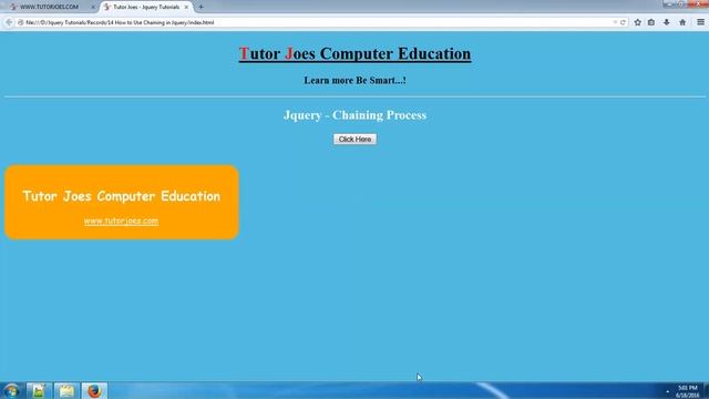 How to Use Chaining in Jquery In Tamil смотреть онлайн