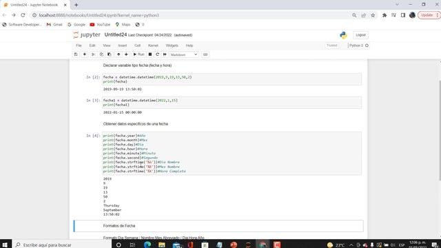 ¿Como crear y utilizar variables tipo fecha en Python? смотреть онлайн