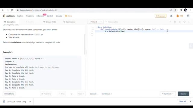 Task Scheduler II - Leetcode 2365 - Python смотреть онлайн