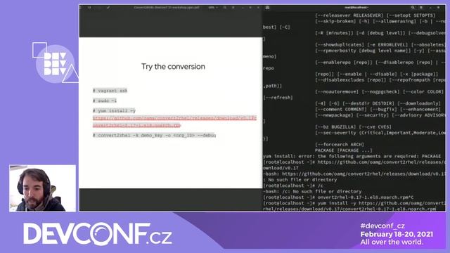 Hands-on conversion of CentOS to RHEL - DevConf.CZ 2021 смотреть онлайн