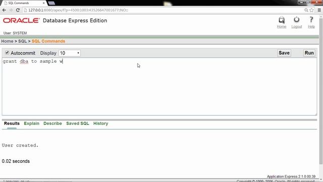 creating new user in oracle 10g express on windows 7 (64 bit) смотреть онлайн