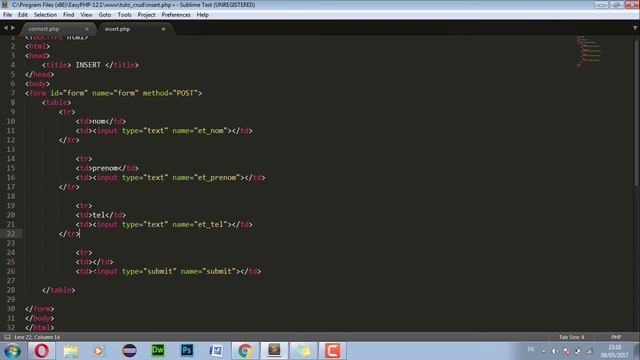 Tutorial php : CRUD Using PHP MySQLi | Insert [Part 1] смотреть онлайн