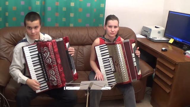 ARGENTANGO Алексеевы Мария, Егор АККОРДЕОНЫ с нотного листа 1080p смотреть онлайн