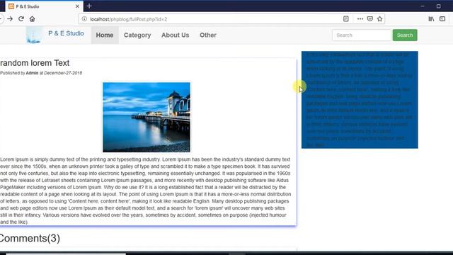 PHP blog part 17 Extracting Comments on Public front End смотреть онлайн